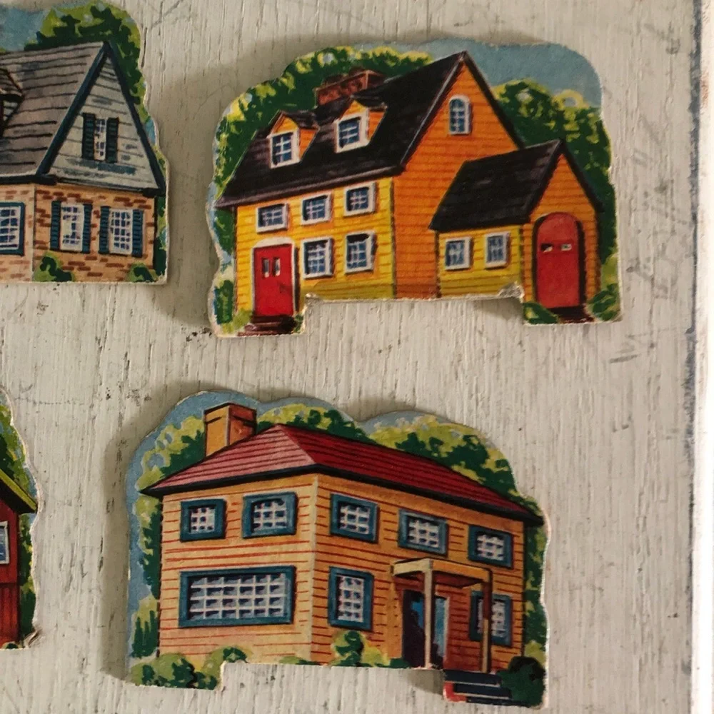 Vintage Cardboard Home Cutouts